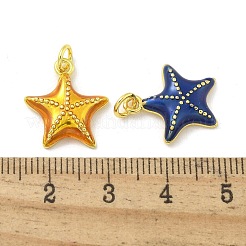 Brass Enamel Pendants&nbsp;KK-U044-14G
