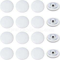 30Pcs 1-Hole PU Letaher Shank Buttons&nbsp;BUTT-CL0001-01B-02