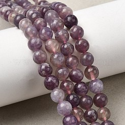天然梅の花トルマリンビーズ連売り  ラウンド  6mm  穴：0.9mm  約67~68個/連  38.6~39.1cm&nbsp;G-I355-01A-02