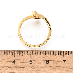 女性用真鍮カフリング  文字L  文字e  内径：15.6mm&nbsp;RJEW-U044-E