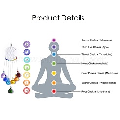 Crystals Chandelier Suncatchers Prisms Chakra Hanging Pendant&nbsp;AJEW-Q142-02
