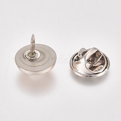 Plastic Safety Brooches&nbsp;JEWB-WH0009-31