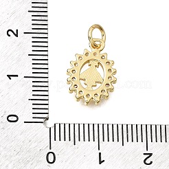 Religion Brass Micro Pave Clear Cubic Zirconia Charms&nbsp;CU-CBAE7DF-10G-05