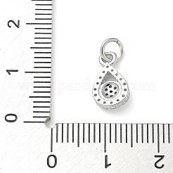 Rack Plating Brass Micro Pave Cubic Zirconia Pendants&nbsp;KK-K392-23P