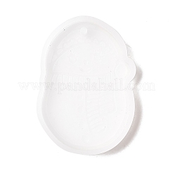Christmas Theme DIY Snowman Pendant Silicone Statue Molds&nbsp;DIY-K054-10