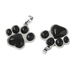 Natural Obsidian Pendants&nbsp;X-G-B194-02P-07
