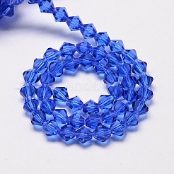 Imitate Austrian Crystal Bicone Glass Beads Strands&nbsp;GLAA-F029-5x5mm-08