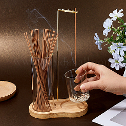 8-shaped Glass Incense Holder for Sticks&nbsp;AJEW-WH0816-421