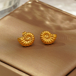 Elegant 304 Stainless Steel Seashell Stud Earrings&nbsp;TI3103
