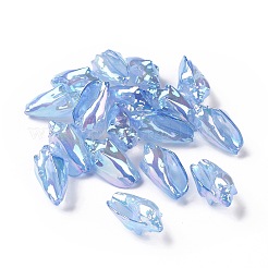 UV Plating Rainbow Iridescent Acrylic Beads&nbsp;OACR-E007-04