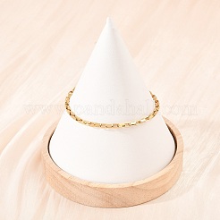 201 Stainless Steel Rectangle Link Chain Bracelets for Women&nbsp;BJEW-G767-01C-G