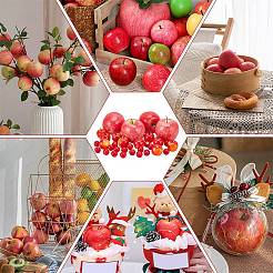 34Pcs 3 Style Plastic Imitation Apple&nbsp;AJEW-PH0011-35