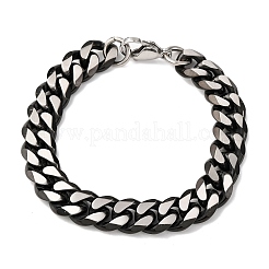 304 Stainless Steel Cuban Link Chain Bracelets for Men Women&nbsp;BJEW-C124-04B-02