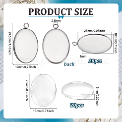 DIY Oval Pendant Kis&nbsp;DIY-PH0033-46