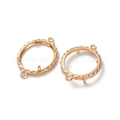 Oval Brass Connector Cabochon Settings&nbsp;KK-NH0007-06KCG