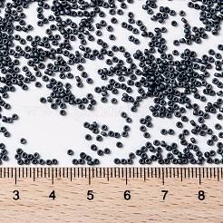MIYUKIラウンドロカイユビーズ  日本製シードビーズ  （rr2001)マットガンメタル  15/0  1.5mm  穴：0.7mm  約5555PCS /ボトル  10 G /ボトル&nbsp;SEED-JP0010-RR2001