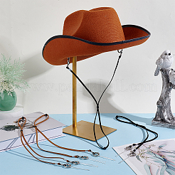 4Pcs 2 Styles Suede Fiber Cord Hat Chin Strap&nbsp;HJEW-NB00309
