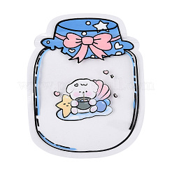 Cartoon Dog Bottle Shaped Transparent Plastic Packaging Resealable Bags&nbsp;OPP-N003-01C