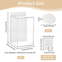 Transparent Acrylic Toys Action Figures Display Boxs&nbsp;ODIS-WH0030-74