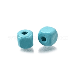 Spray Painted Wooden Beads&nbsp;WOOD-P021-01A-26