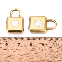 303 Stainless Steel Enamel Pendants&nbsp;STAS-Q110-38G-02