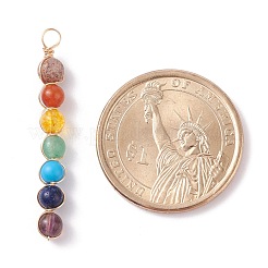 Natural & Synthetic Chakra Gemstone Pendants&nbsp;PALLOY-JF01166