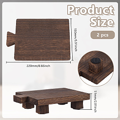 2Pcs Wooden Soap Display Pedestals&nbsp;ODIS-GO0001-17
