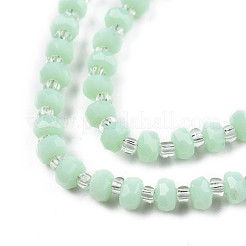 Imitation Jade Glass Beads Strands&nbsp;GLAA-N052-04