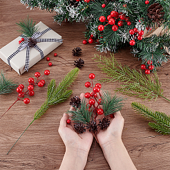 160Pcs Resin & Pvc Artificial Pine Needle Branches&nbsp;FIND-PH0025-62