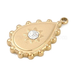304 Stainless Steel Rhinestone Pendants&nbsp;STAS-I325-033G