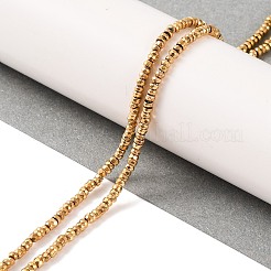 Electroplated Synthetic Non-magnetic Hematite Beads Strands&nbsp;G-H027-E01-01