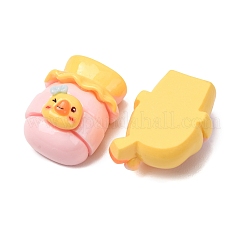 オペーク樹脂カボション  アヒル  混合図形  26~31x19.5~27x13~16mm&nbsp;RE-CBAE980-06