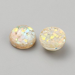 Transparent Resin Cabochons&nbsp;RESI-WH0038-47E