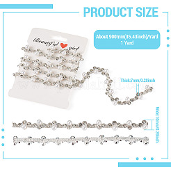 Round Brass Rhinestone Cup Chains&nbsp;FIND-TAC0007-17B