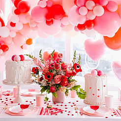 100G PET Plastic Heart Confetti&nbsp;DIY-ME0002-21