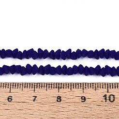 Frosted Opaque Glass Beads Strands&nbsp;GLAA-N017-4mm-20