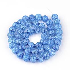 Synthetic Crackle Quartz Beads Strands&nbsp;GLAA-S134-8mm-10