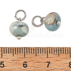 Natural Larimar Pendants&nbsp;PALLOY-JF06003