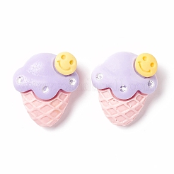不透明樹脂デコデンカボション  アイスクリーム＆カップケーキ  ミックスカラー  19.5~21x16.5~18.5x6.5~7.5mm&nbsp;CRES-A050-07