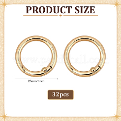 32Pcs Alloy Spring Gate Rings&nbsp;FIND-ME0003-23G