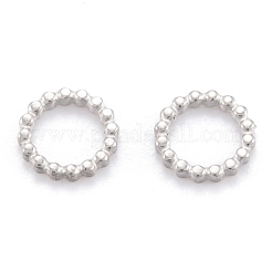 変色しない304ステンレススチール製リンクリング  円形リング  ステンレス鋼色  7x1mm&nbsp;STAS-M291-11A-P