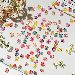 180Pcs 6 Colors Transparent Acrylic Buttons&nbsp;DIY-CY0002-02