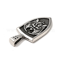 304 Stainless Steel Manual Polishing Pendants&nbsp;STAS-G280-14AS