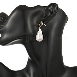 Natural Baroque Pearl Keshi Pearl Dangle Earrings&nbsp;EJEW-JE07499
