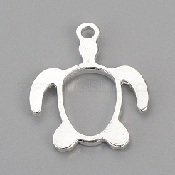 Alloy Open Back Bezel Pendants&nbsp;X-PALLOY-R098-62S