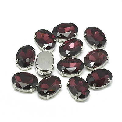Sew on Rhinestone&nbsp;RGLA-T091-13x18mm-18P-1