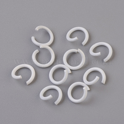 Spray Painted Iron Open Jump Rings&nbsp;IFIN-F149-F01-1