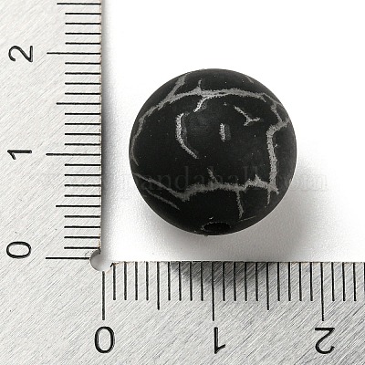 シリコンビーズ  ラウンド  ブラック  15mm  穴：2mm&nbsp;SIL-E009-02D-1