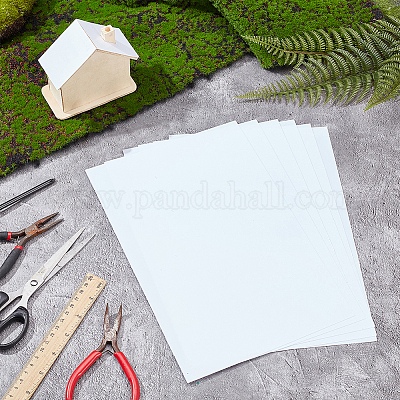 ABSプラスチックボード  長方形  ホワイト  300x200x2mm&nbsp;AJEW-WH0314-399E-02-1