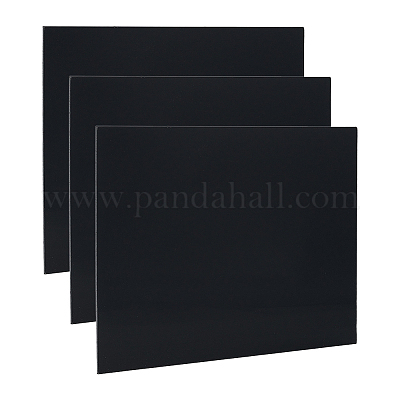 プラスチックシート  長方形  ブラック  40.7x30.5x0.3cm&nbsp;FIND-WH0199-401E-01-1